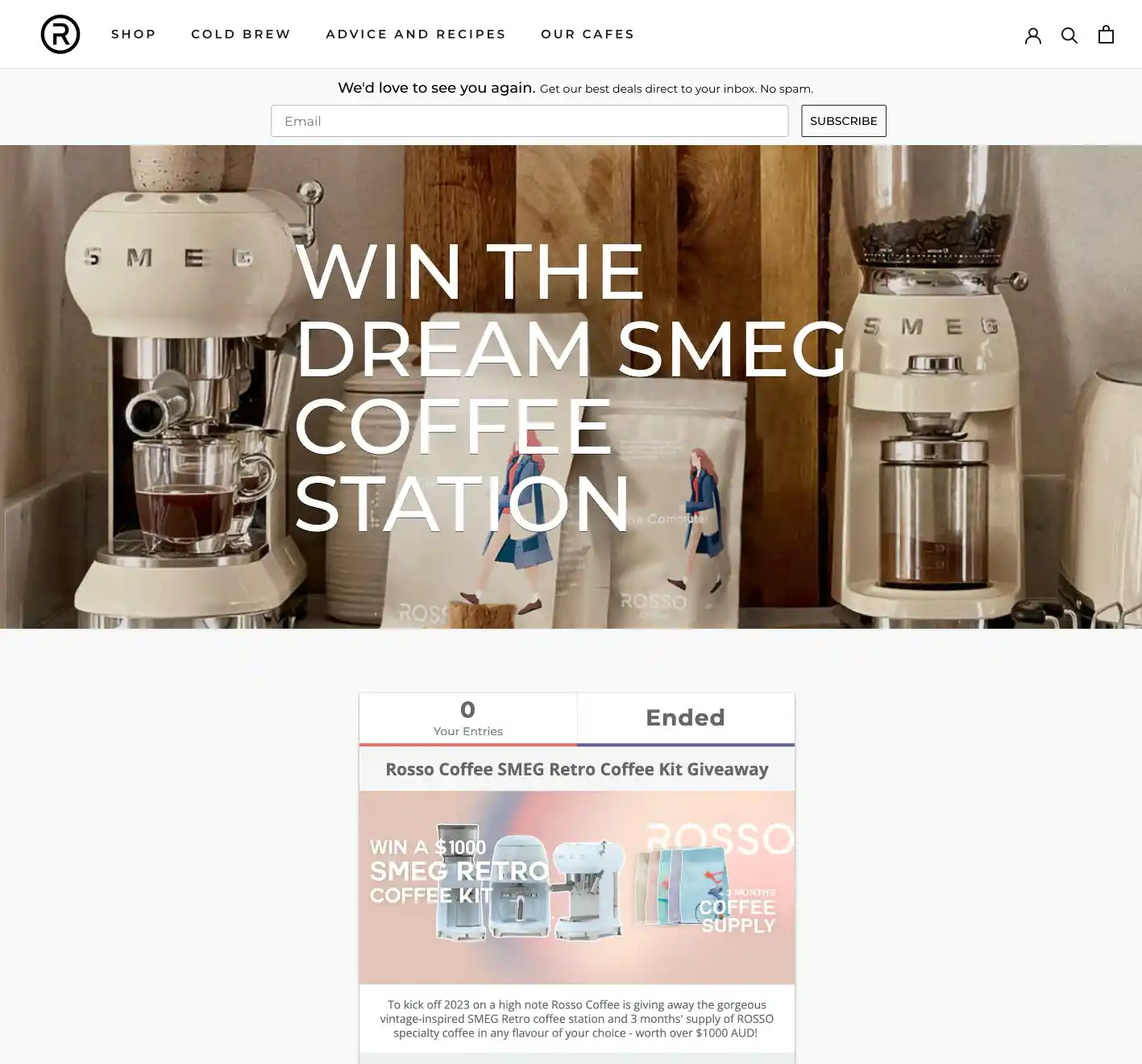 Smeg Giveaway Website